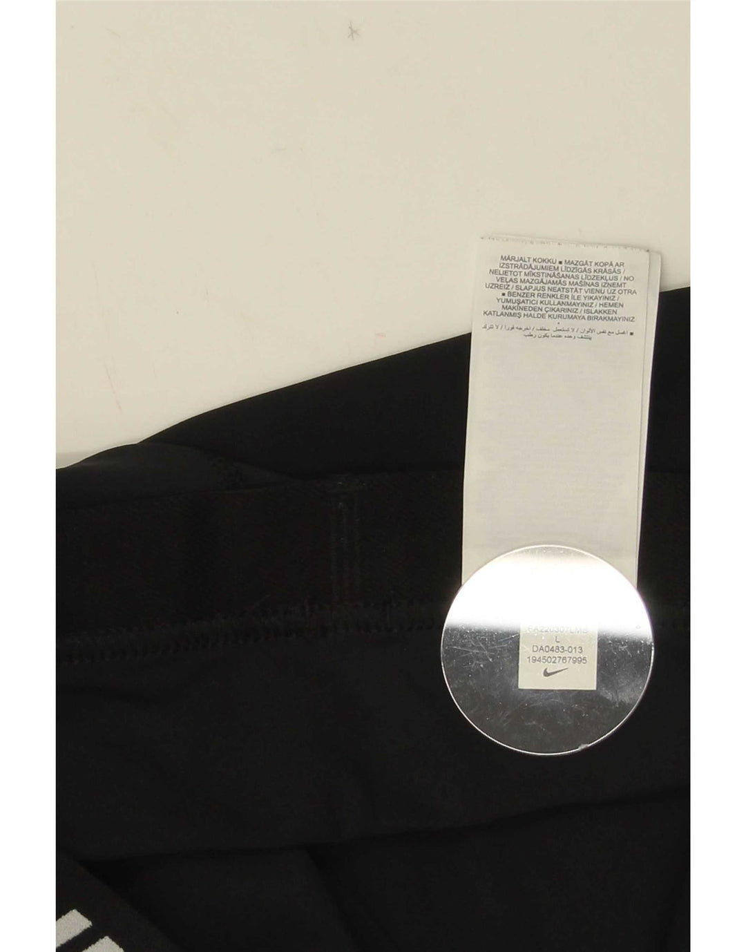 Nike Womens Graphic Leggings UK 14 Large Schwarz Polyester