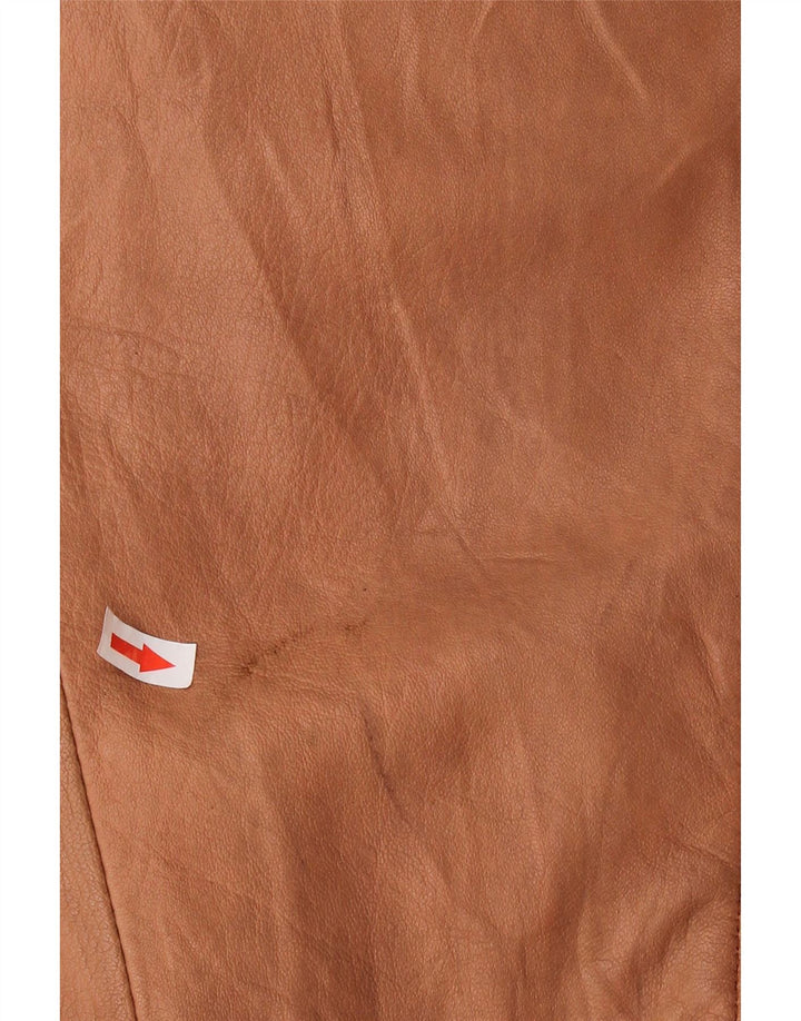 Vintage Damen Übergroße Lammfelljacke UK 16 Large Braun