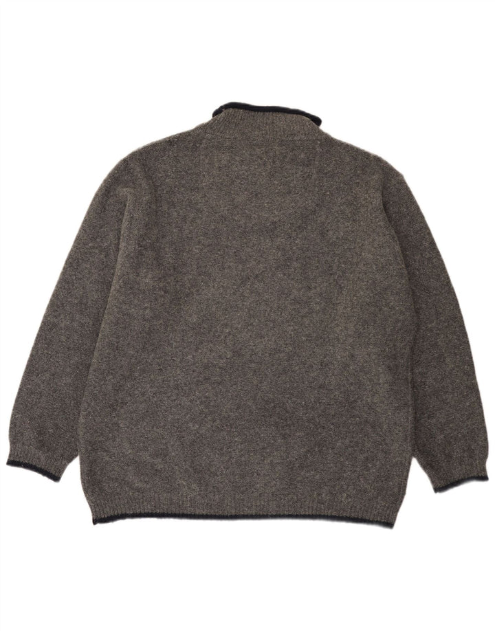 Invicta Herren-Pullover mit Rollkragen, XL, graue Wolle