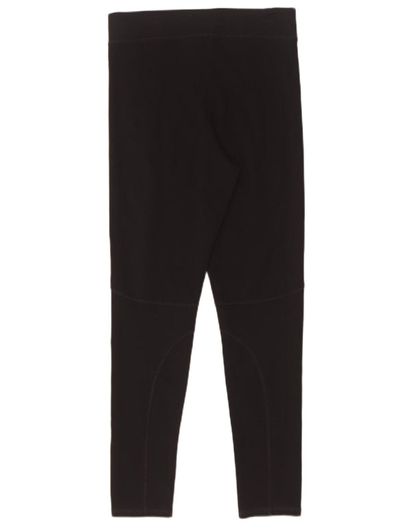 Zara Damen Leggings UK 8 Small Schwarz Polyamid
