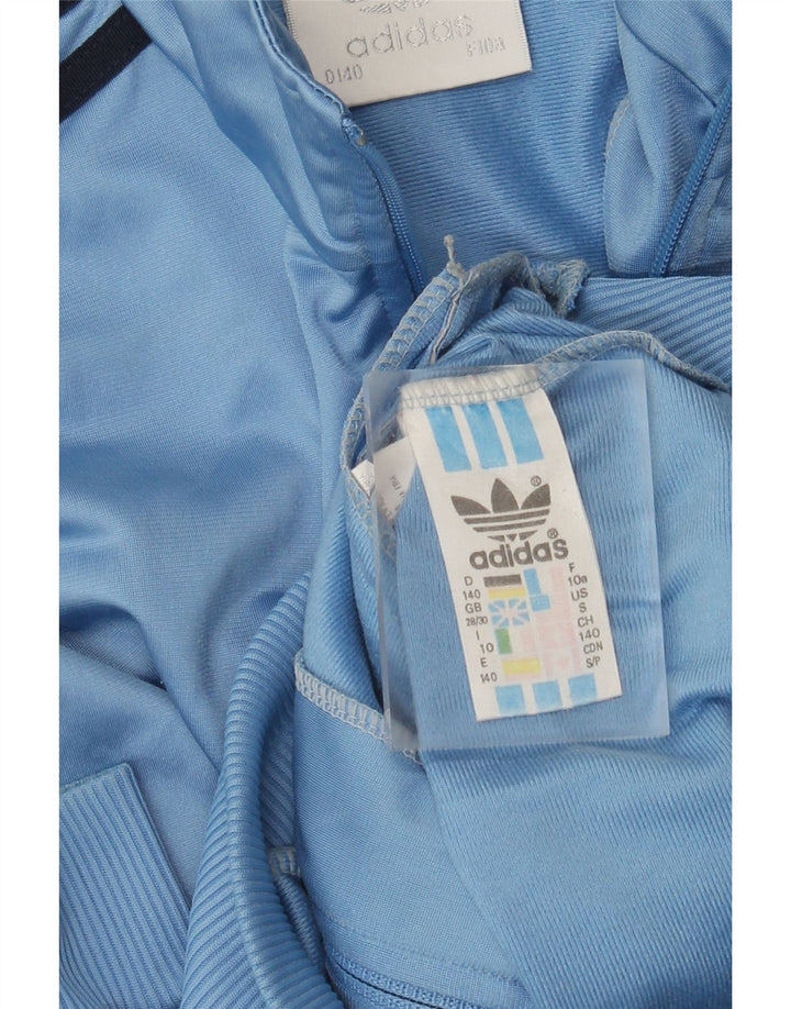 Adidas Jungen-Trainingsanzug-Top-Jacke, 9–10 Jahre, blaues Polyester