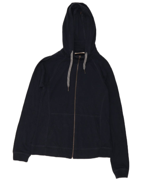 Mountain Warehouse Damen-Kapuzenpullover mit Reißverschluss, UK 12, mittelmarineblaue Baumwolle