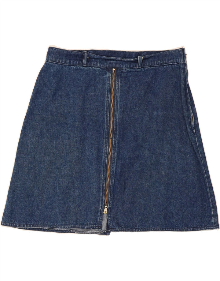 VINTAGE Womens Denim Skirt W30 Medium Blue Vintage Vintage and Second-Hand Vintage from Messina Hembry 