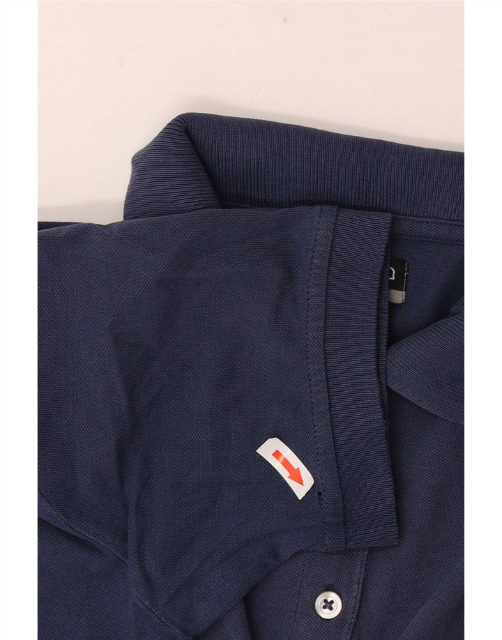 Kappa Damen Poloshirt UK 12 Medium Marineblau Baumwolle