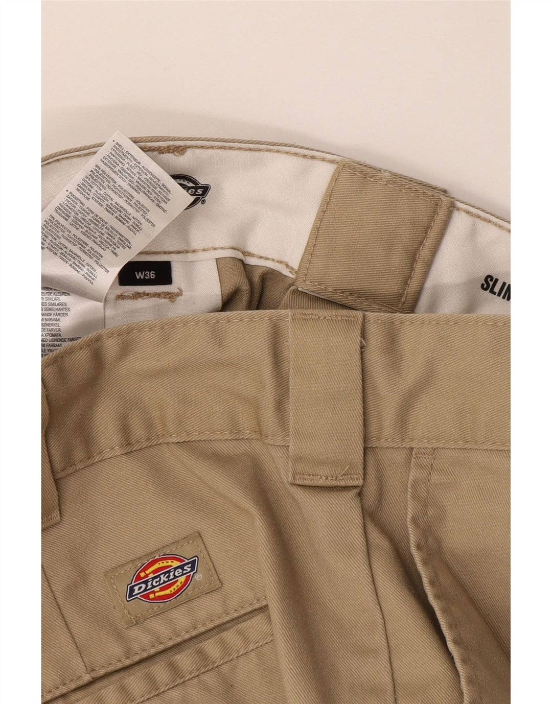 Dickies Herren Slim Fit Chinoshorts W36 Large Beige Polyester