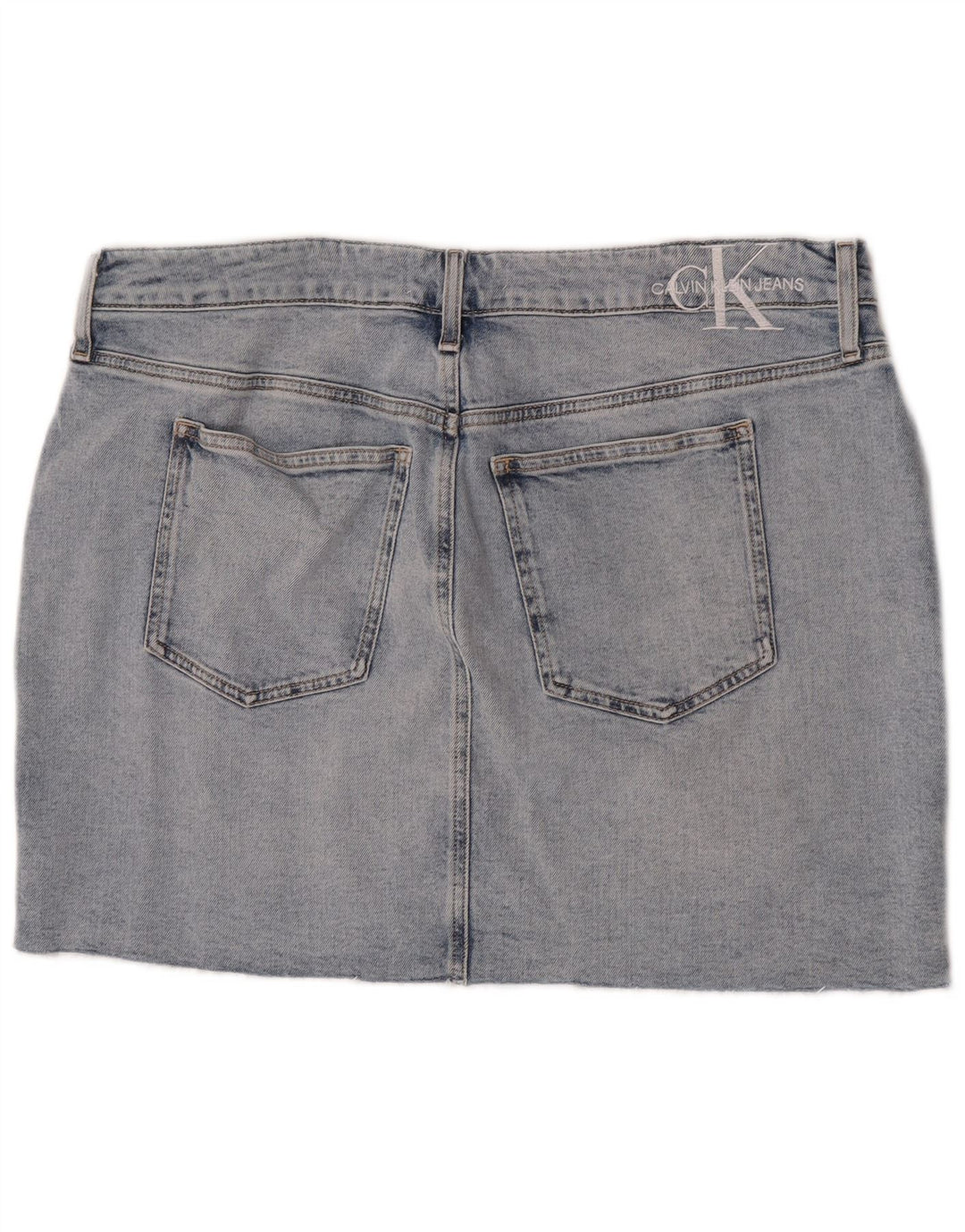 Calvin Klein Damen Mini-Jeansrock W36 L17 Blau