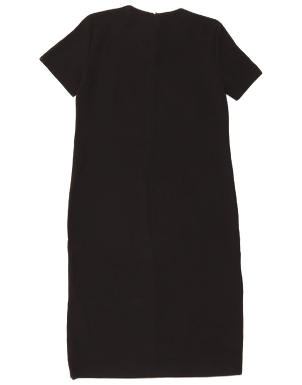 Zara Damen Etuikleid UK 14 Large Schwarz Polyester