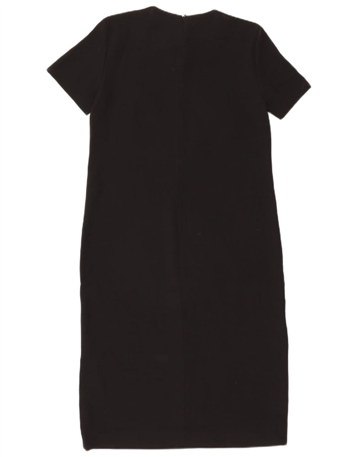 Zara Damen Etuikleid UK 14 Large Schwarz Polyester