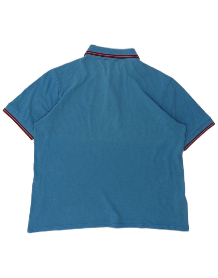 Fred Perry Herren Poloshirt XL Blaue Baumwolle