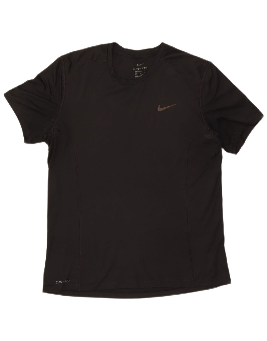 Nike Herren Dri Fit T-Shirt Top Medium Schwarz