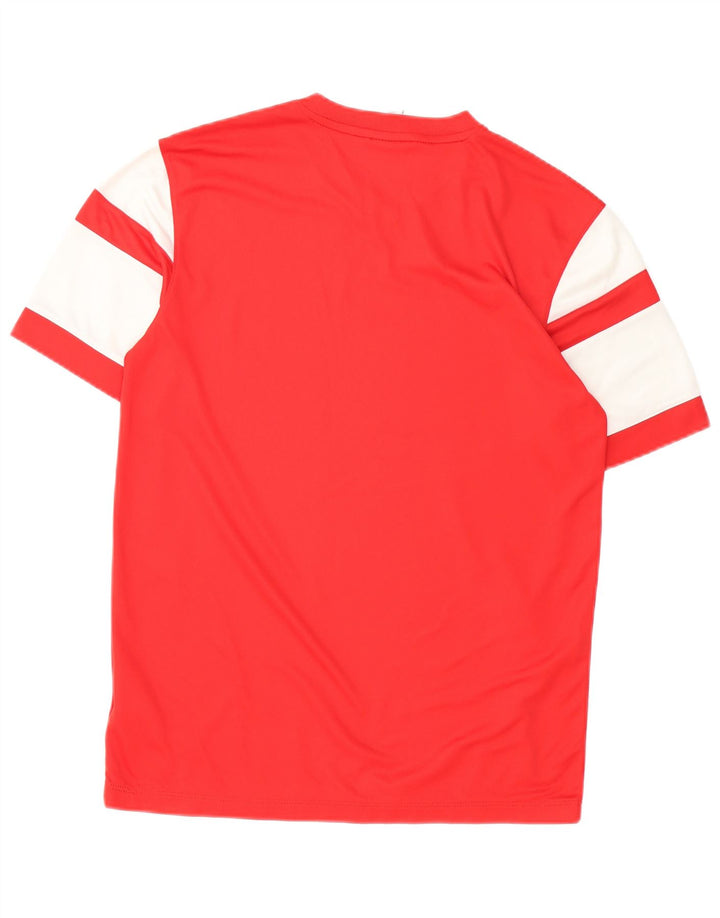 Nike Herren Dri Fit T-Shirt-Oberteil Mittelrotes Farbblock-Polyester