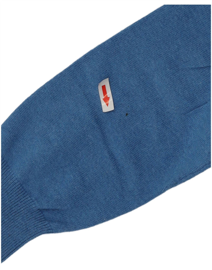 Superdry Herren-Pullover mit V-Ausschnitt, XL, blaue Baumwolle