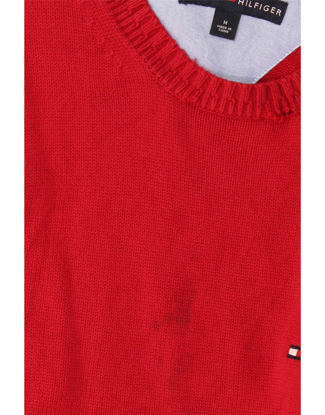 Tommy Hilfiger Herren-Pullover mit U-Boot-Ausschnitt, mittleres Burgunderrot