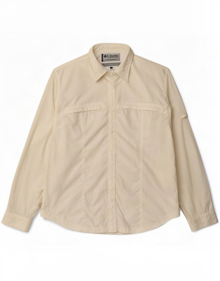 Columbia Damen-Hemd UK 16 Large aus weißem Nylon