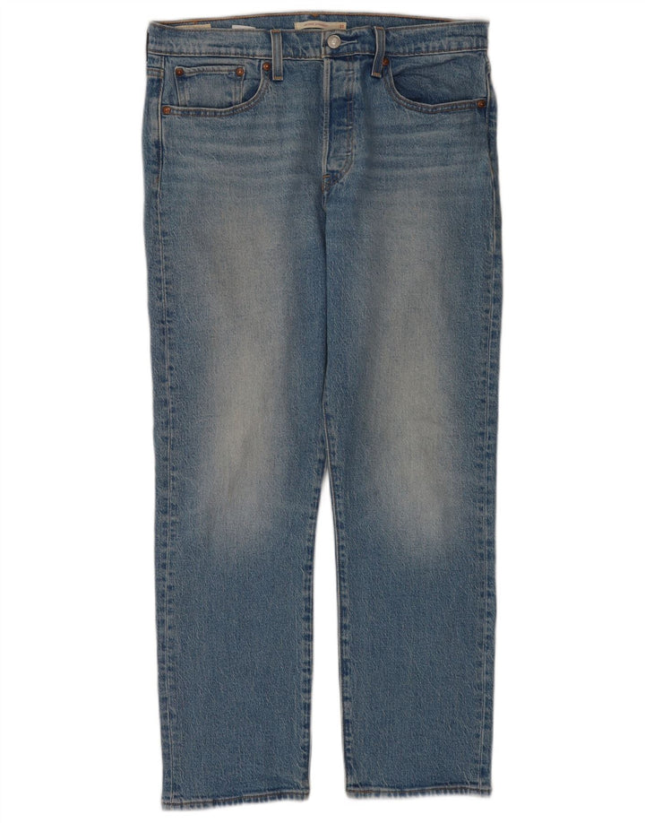 Levi's Damen Wedgie Straight Jeans W31 L28 Blaue Baumwolle
