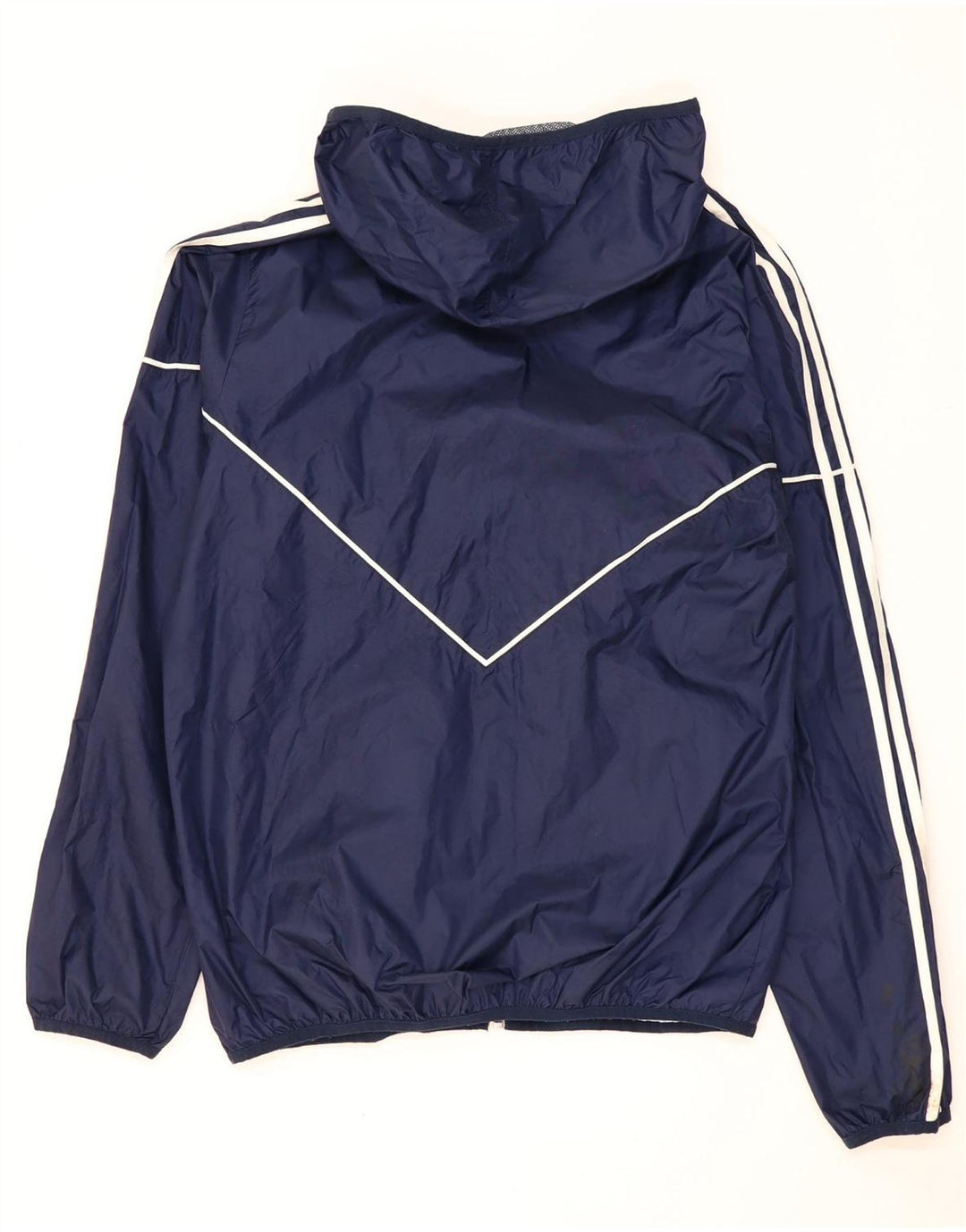 Adidas Herren Kapuzen-Regenjacke UK 38 Medium Marineblau Polyester