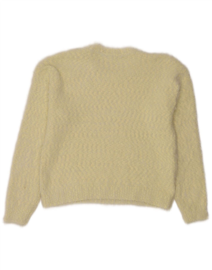 Marks & Spencer Damen-Pullover mit Rundhalsausschnitt, Gr. 12, mittelgelb meliert