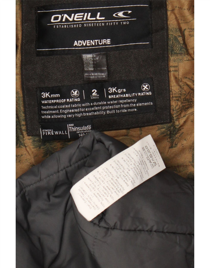 O'NEILL Herren-Parka mit Kapuze, UK 38, mittelgraues Polyester