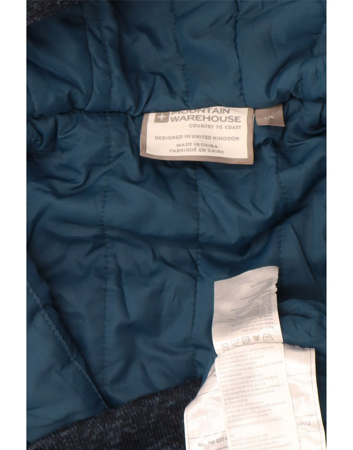 Mountain Warehouse Herren-Kapuzenpullover mit Reißverschluss, groß, Marineblau meliert