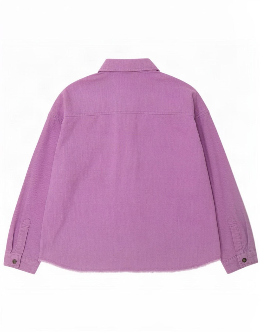 Zara Damen Übergroße Cordjacke UK 16 Large Lila Baumwolle