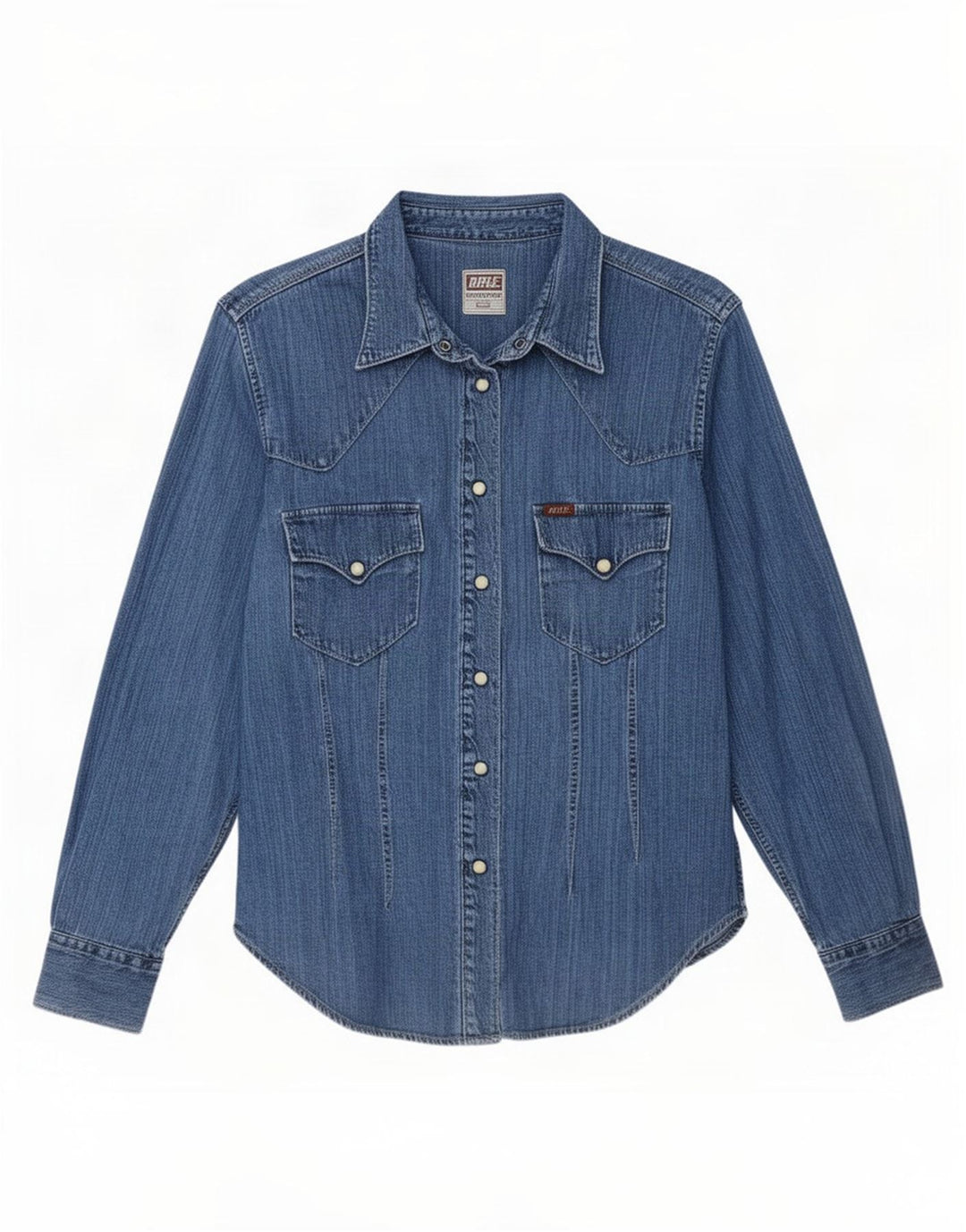 Rifle Damen Jeanshemd UK 16 Large Blau