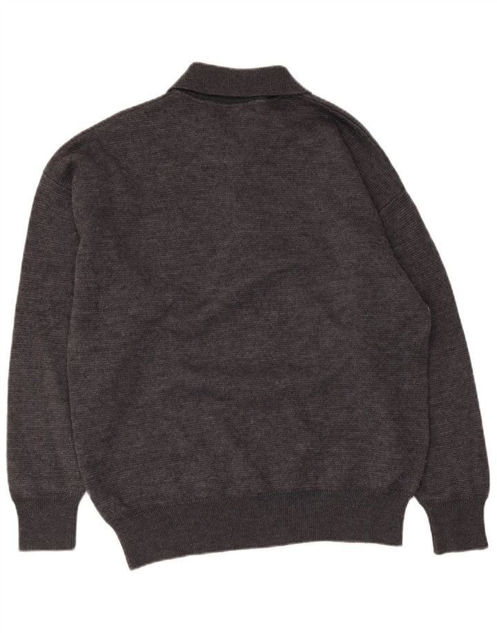 Il Granchio Herren-Pullover mit Rollkragen, Mittelgrau, Argyle-Muster/Diamantmuster