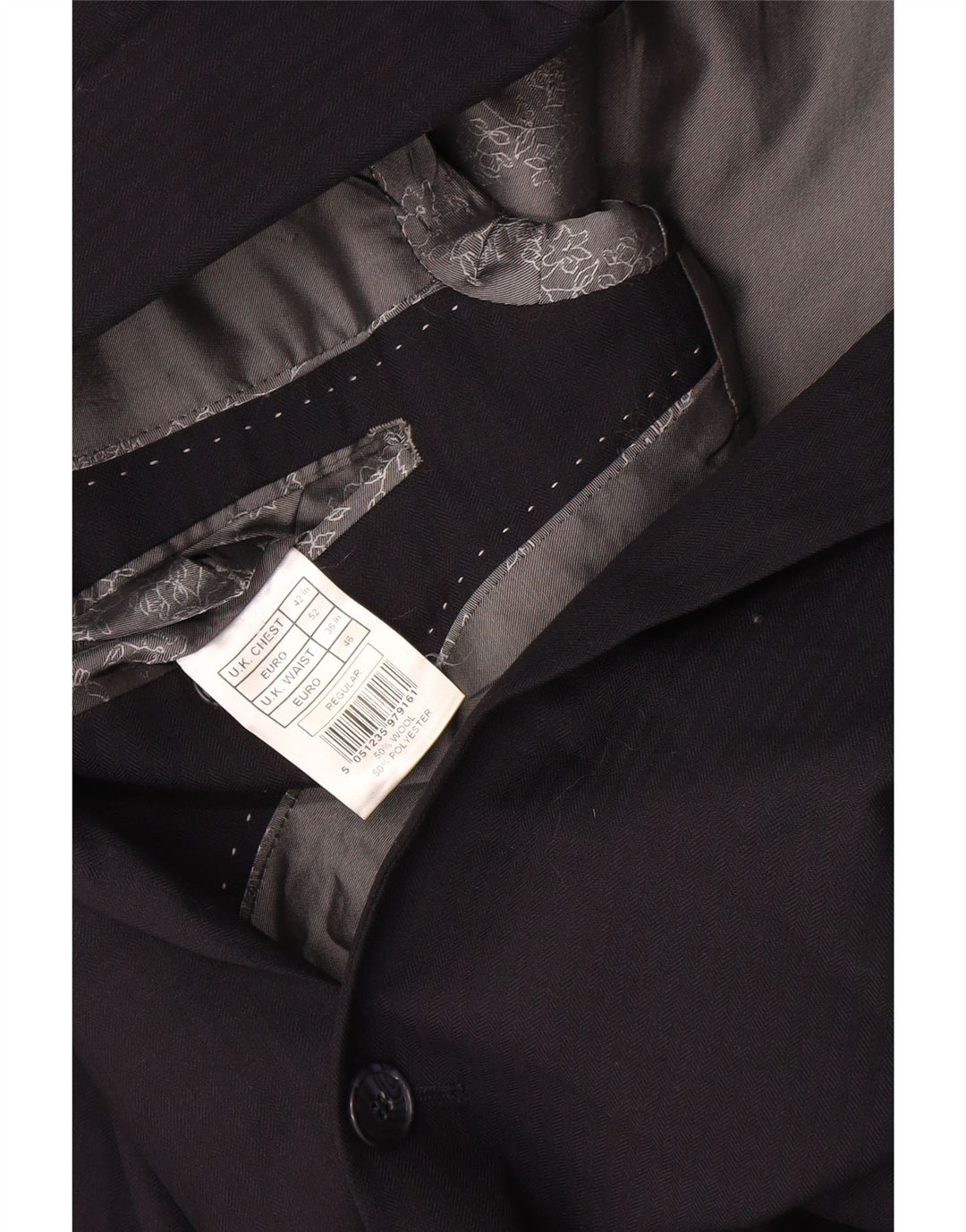 Pierre Cardin Herren-Blazer mit 2 Knöpfen, UK 42, XL, Marineblau, Polyester