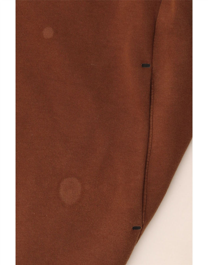 Nike Herren-Kapuzenpullover mit Reißverschluss, groß, braune Baumwolle