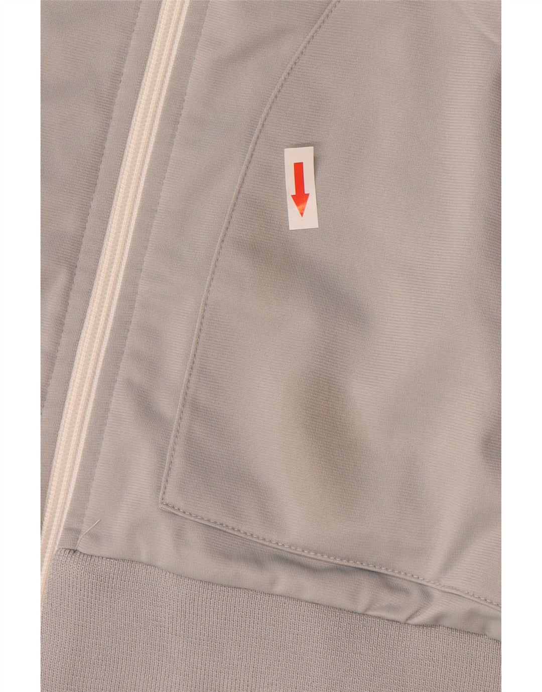 Asics Herren-Trainingsanzug-Top-Jacke 2XL Graues Colourblock-Polyester