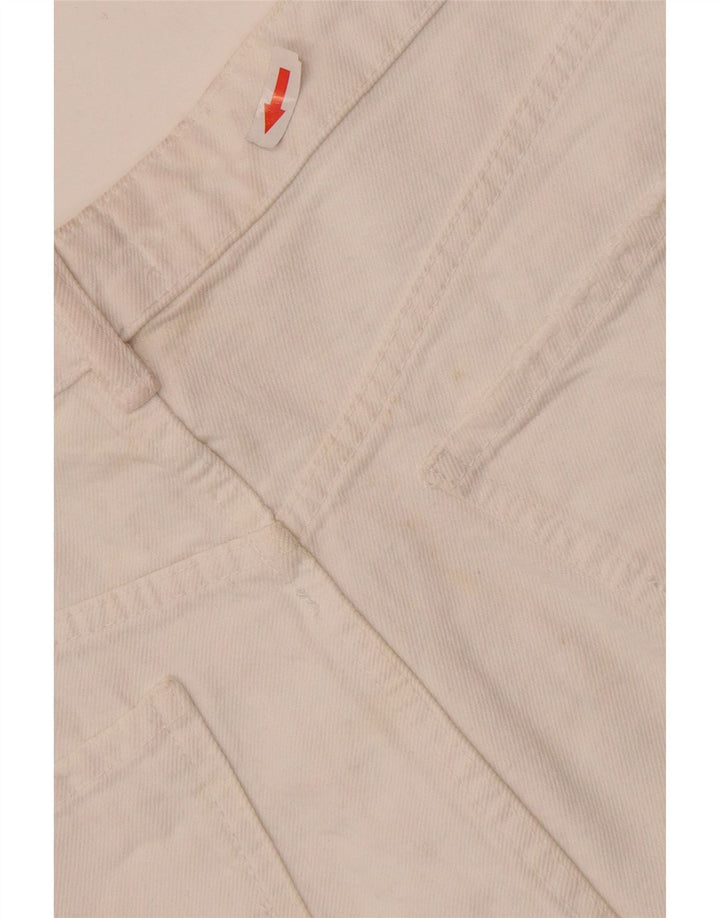 Zara Damen Jeansshorts EU 42 Large W32 Weiß