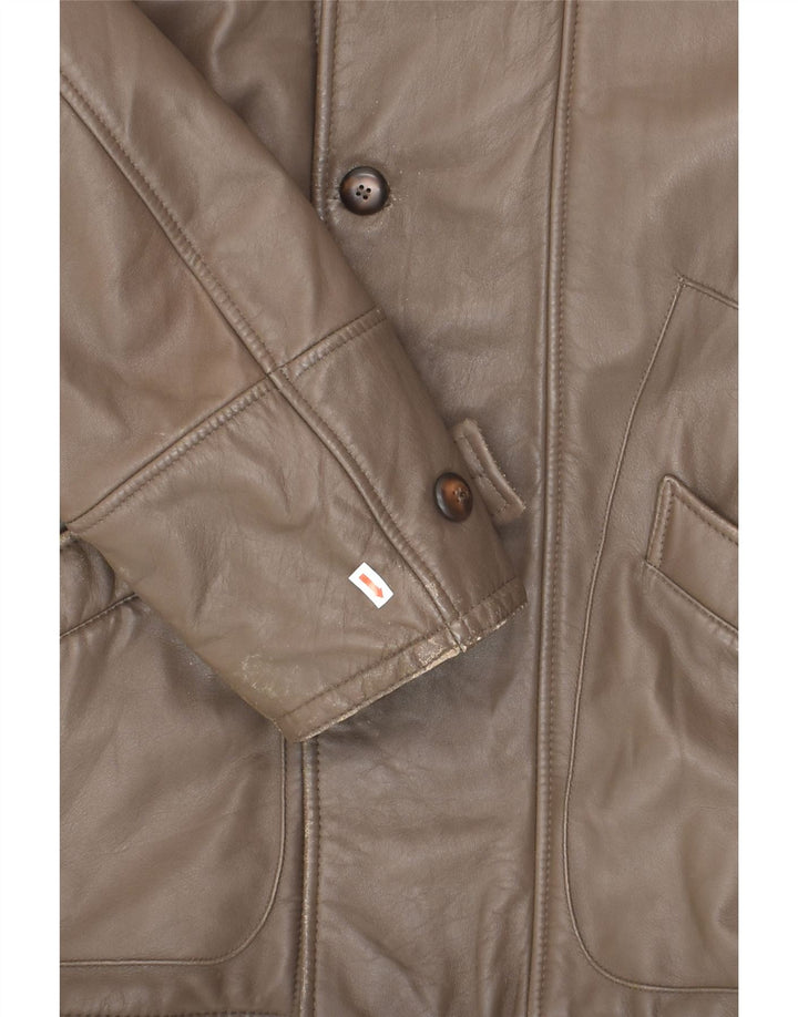 CONBIPEL Herren Lederjacke IT 46 Kleines braunes Leder