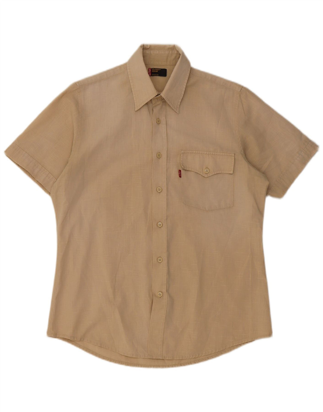Levi's Herren Sta-Prest Kurzarmhemd Mittelbeige
