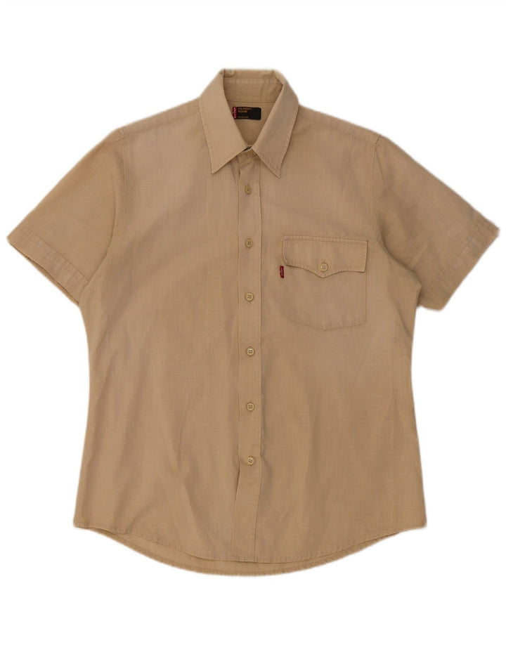 Levi's Herren Sta-Prest Kurzarmhemd Mittelbeige