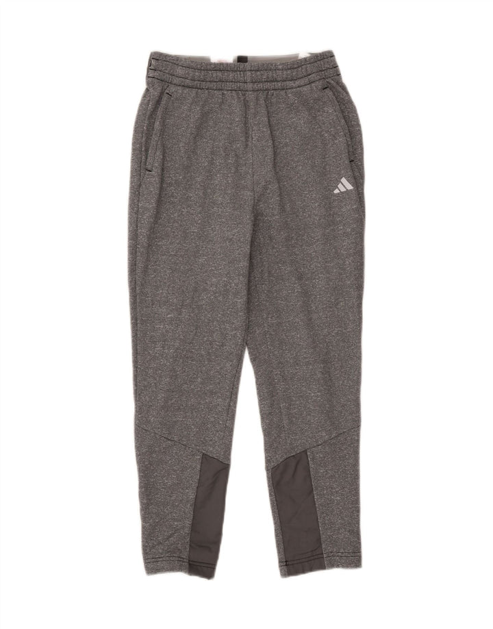 ADIDAS Boys Tracksuit Trousers 9-10 Years Grey Colourblock Polyester Vintage Adidas and Second-Hand Adidas from Messina Hembry 