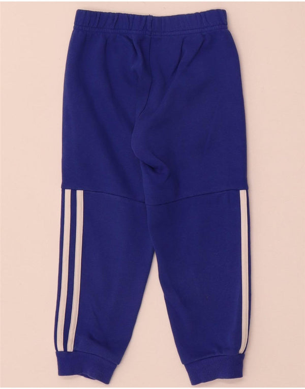 Adidas Jungen-Trainingshose, Jogginghose, 3–4 Jahre, blaue Baumwolle