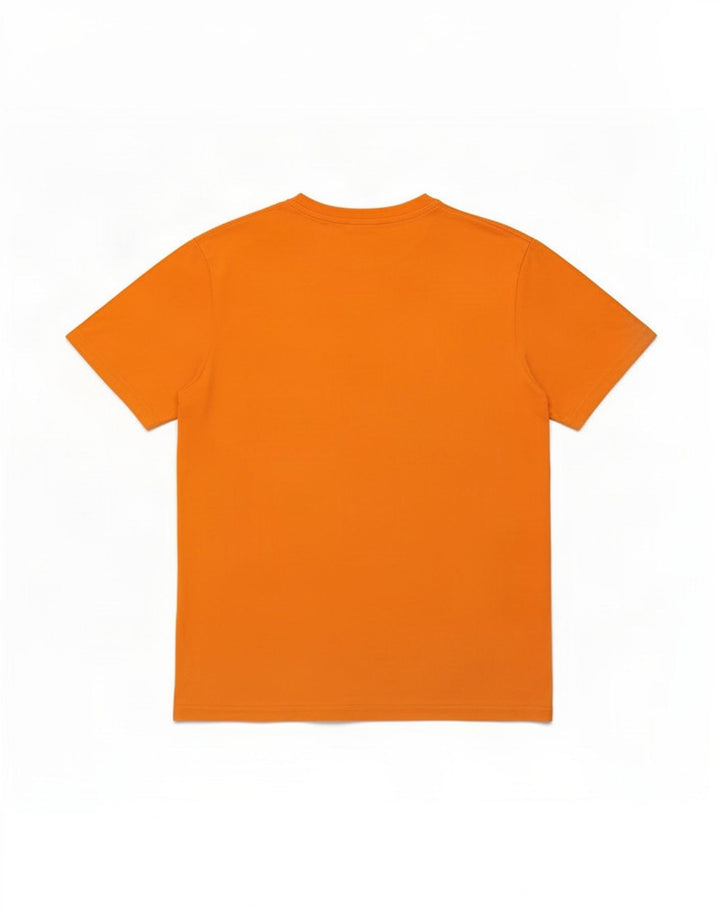 Ellesse Herren Grafik-T-Shirt-Oberteil aus mitteloranger Baumwolle