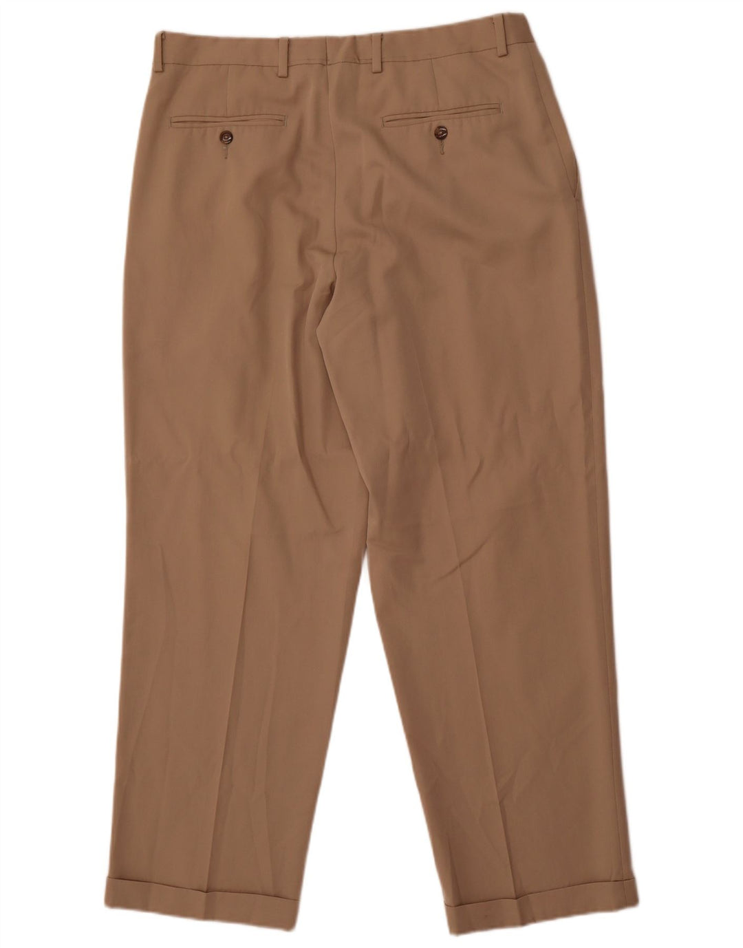 Eddie Bauer Herren Pegged Chino Hose W36 L30 Beige Polyester