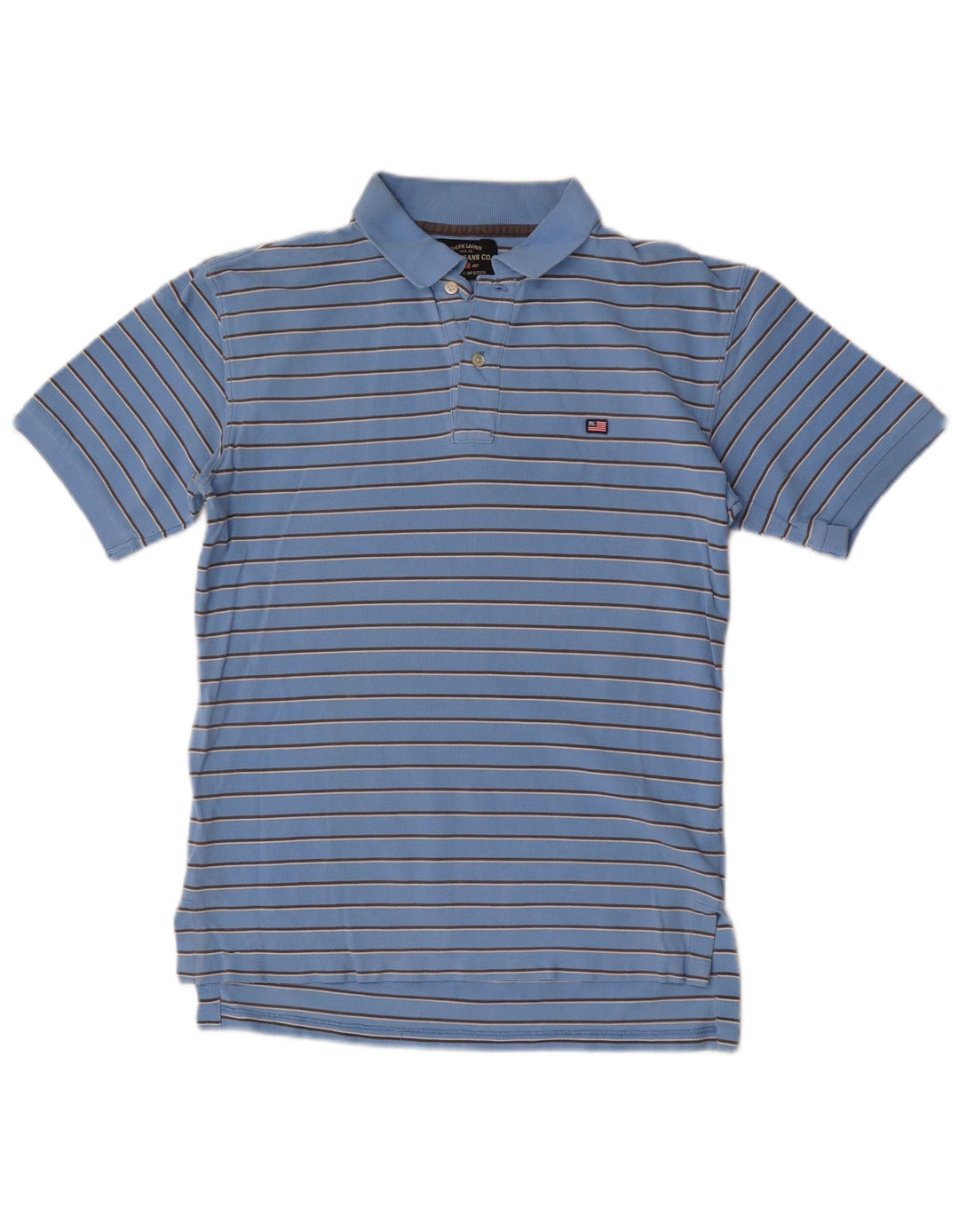 Ralph Lauren Herren-Poloshirt, klein, blau gestreift