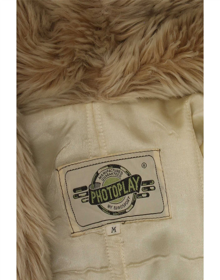 Vintage Herren zweireihige Bomberjacke mit lockerer Passform, UK 38, mittleres Marineblau