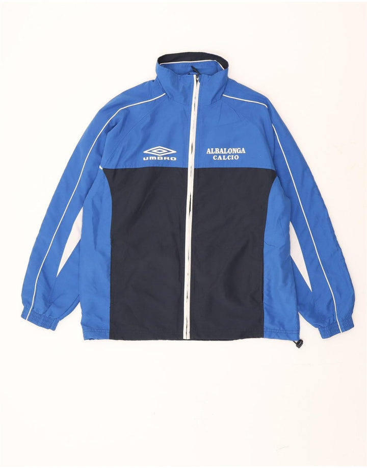 Umbro Herren Albalonga Calcio Trainingsanzug Top Jacke Mittelblau Farbblock