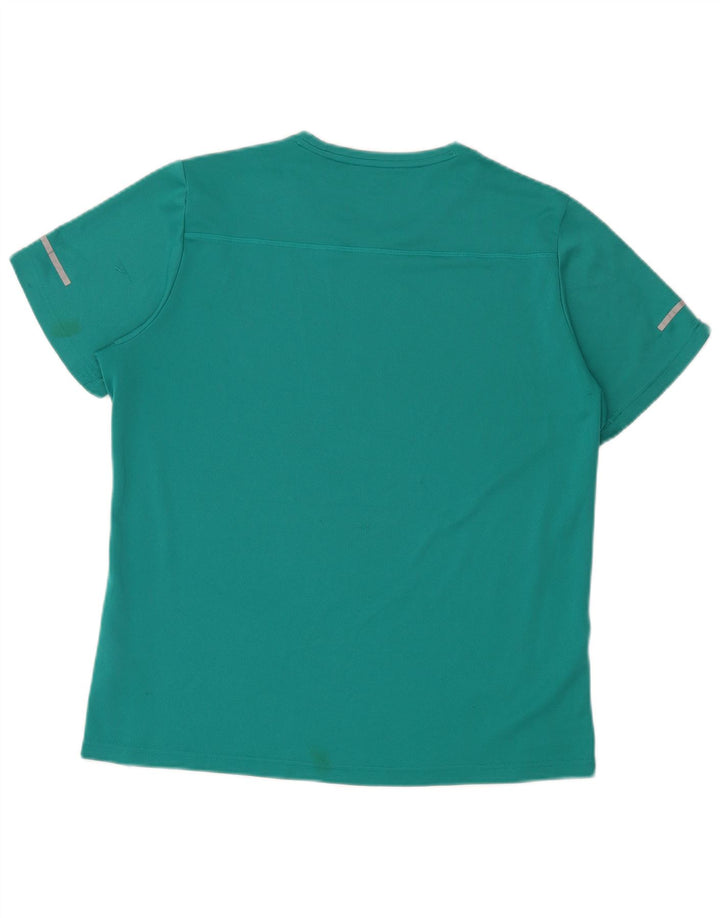 Adidas Herren Climalite T-Shirt Top Large Türkis Polyester