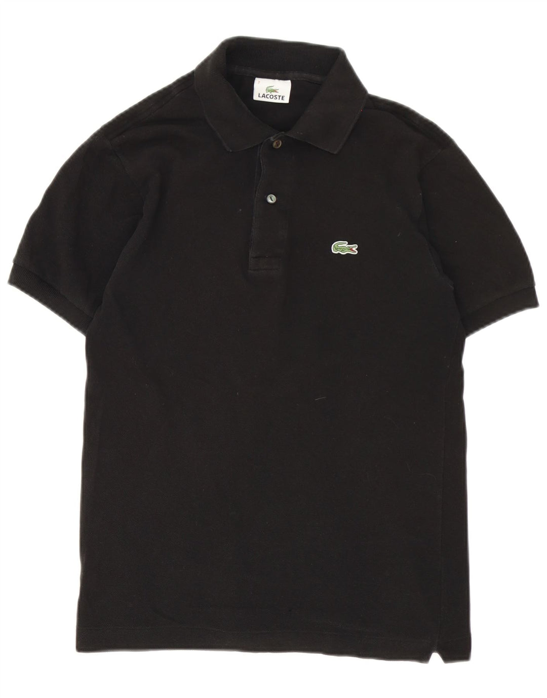 Lacoste Herren-Poloshirt, Größe 2 XS, schwarze Baumwolle
