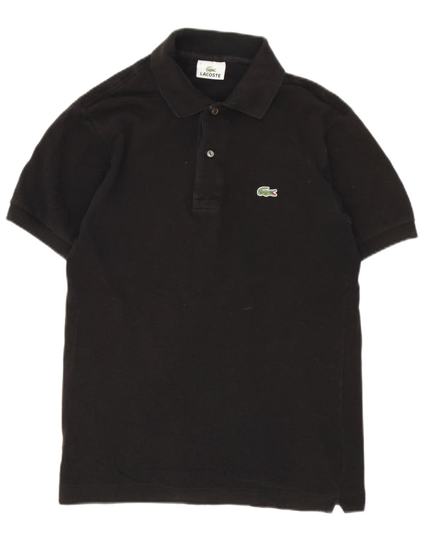 Lacoste Herren-Poloshirt, Größe 2 XS, schwarze Baumwolle