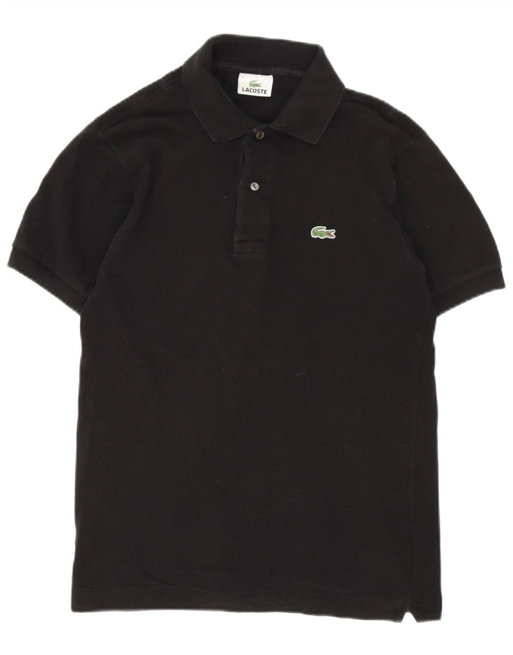 Lacoste Herren-Poloshirt, Größe 2 XS, schwarze Baumwolle