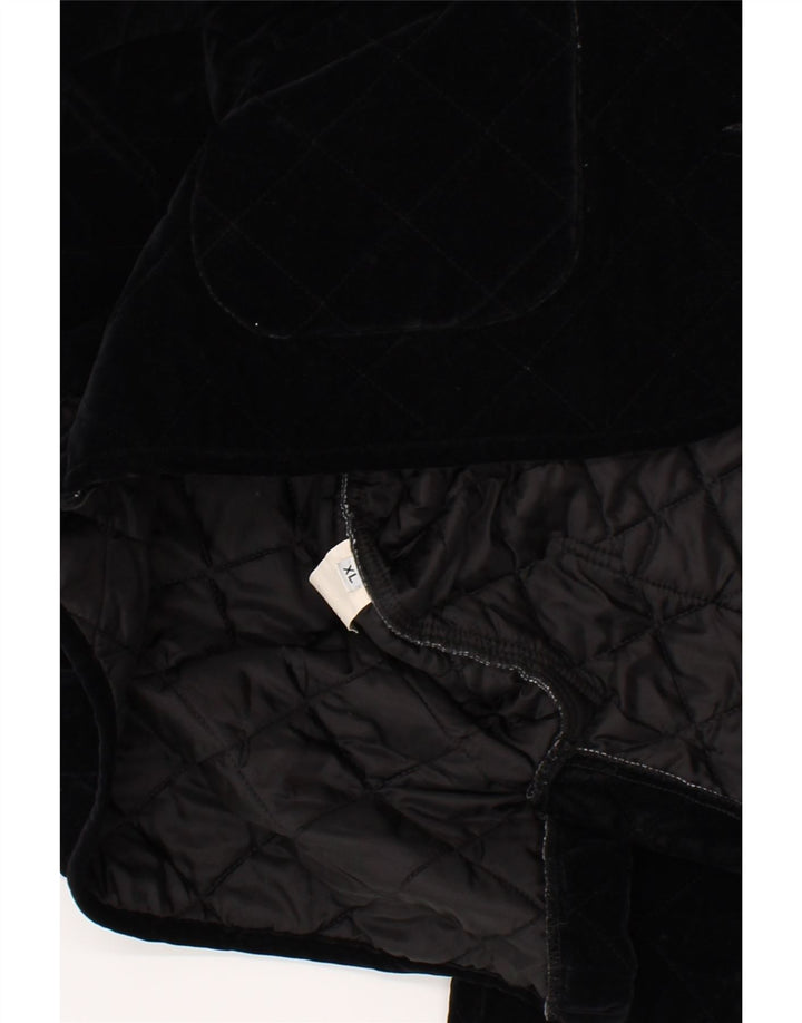 ROY ROGERS Womens Overcoat UK 18 XL Black Rayon Vintage Roy Rogers and Second-Hand Roy Rogers from Messina Hembry 