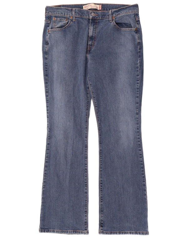 Levi's Damen 515 Nouveau Bootcut Jeans US 16 2XL W36 L33 Blaue Baumwolle