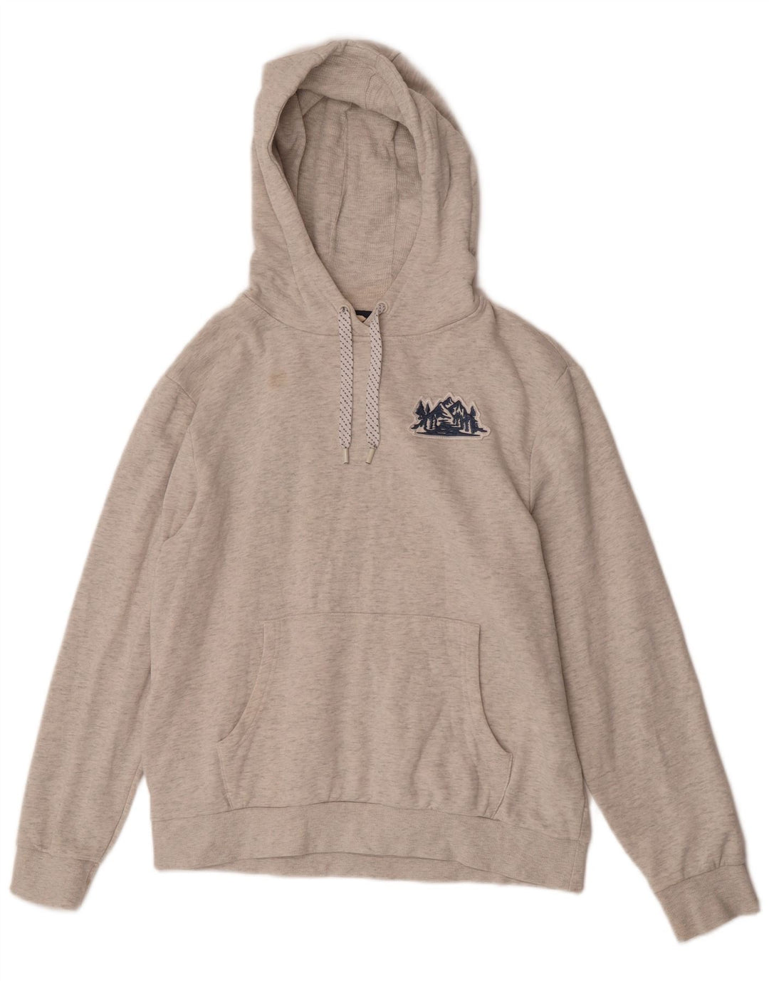 Mountain Warehouse Damen-Kapuzenpullover aus mittelgrauer Baumwolle, Größe UK 14