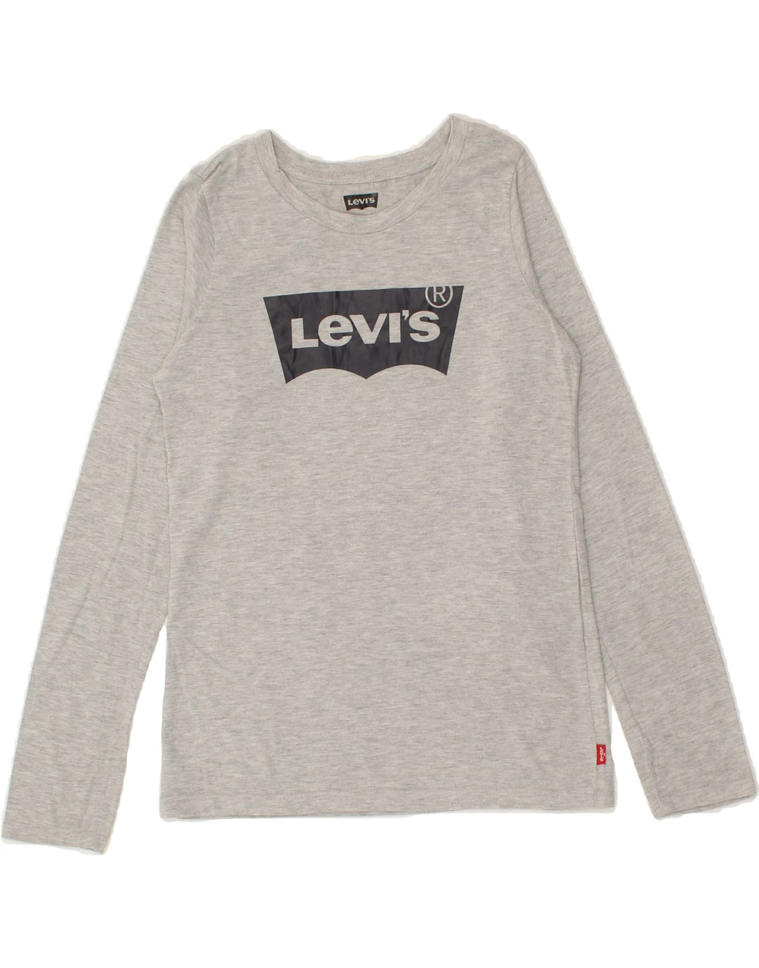 LEVI'S Boys Graphic Top Long Sleeve 13-14 Years Grey Cotton Vintage Levi's and Second-Hand Levi's from Messina Hembry 