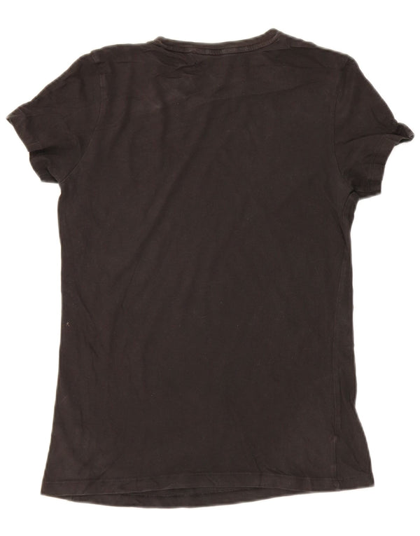 Puma Damen T-Shirt Top UK 10 Small Schwarz