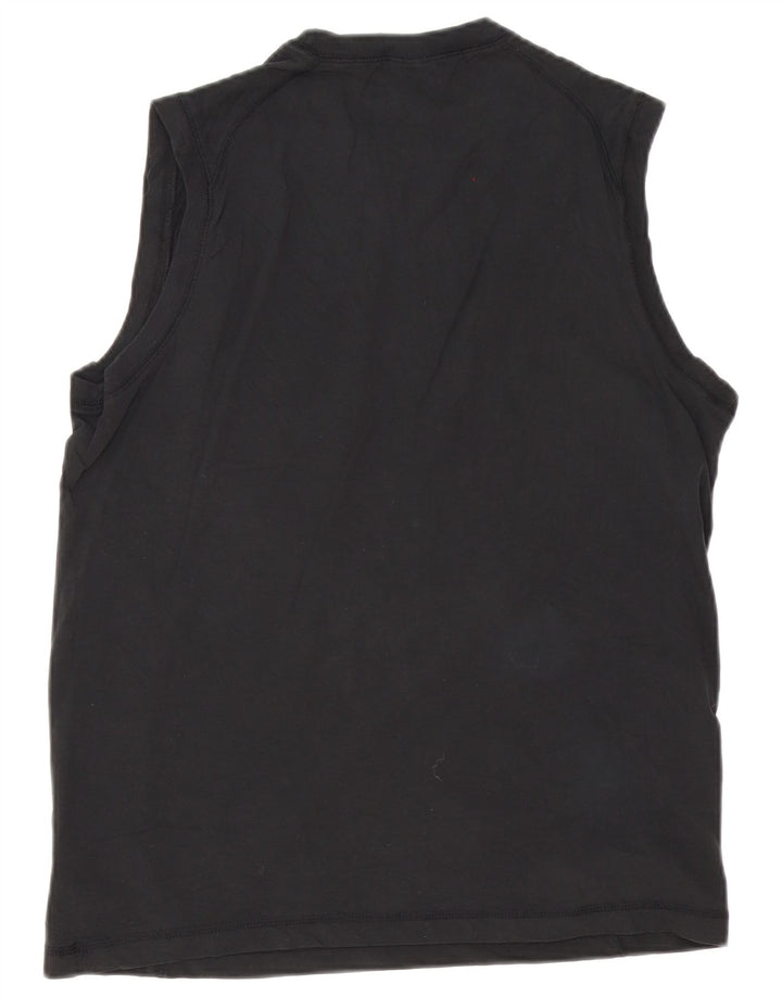 Nike Herren T-Shirt Top Medium Schwarz Baumwolle